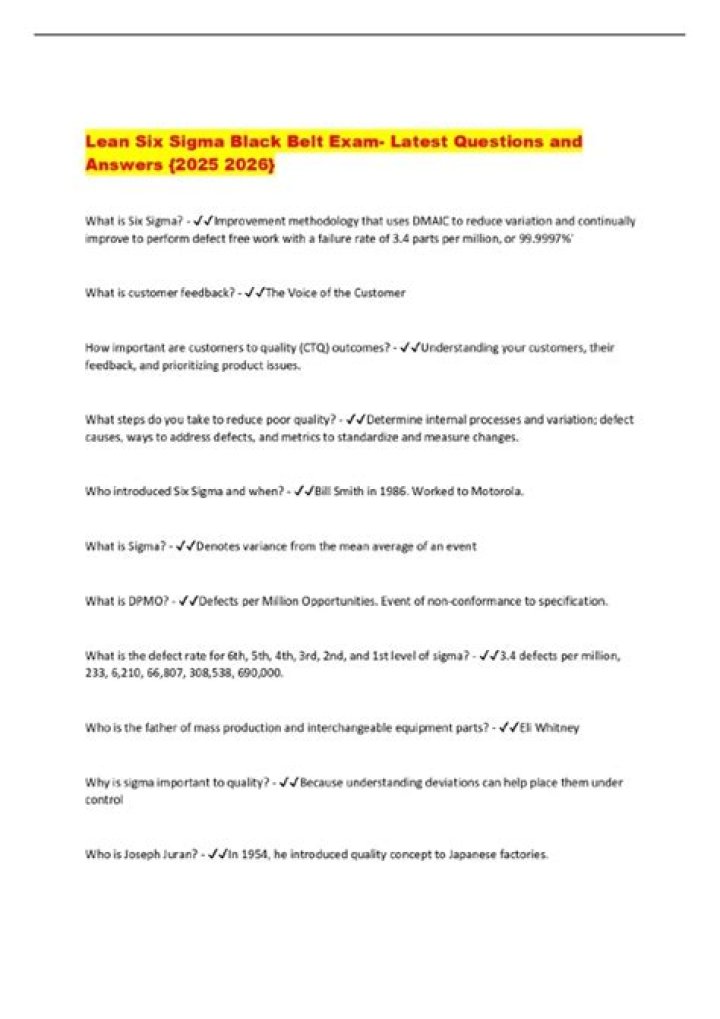 Black Belt Exam Questions PDF: Practice Tests & Study Guide