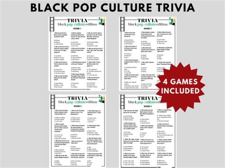 Black Pop Culture Trivia: Fun Questions & Answers PDF