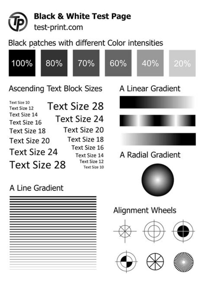 Black Printer Test Page PDF: Reliable Print Quality Verification