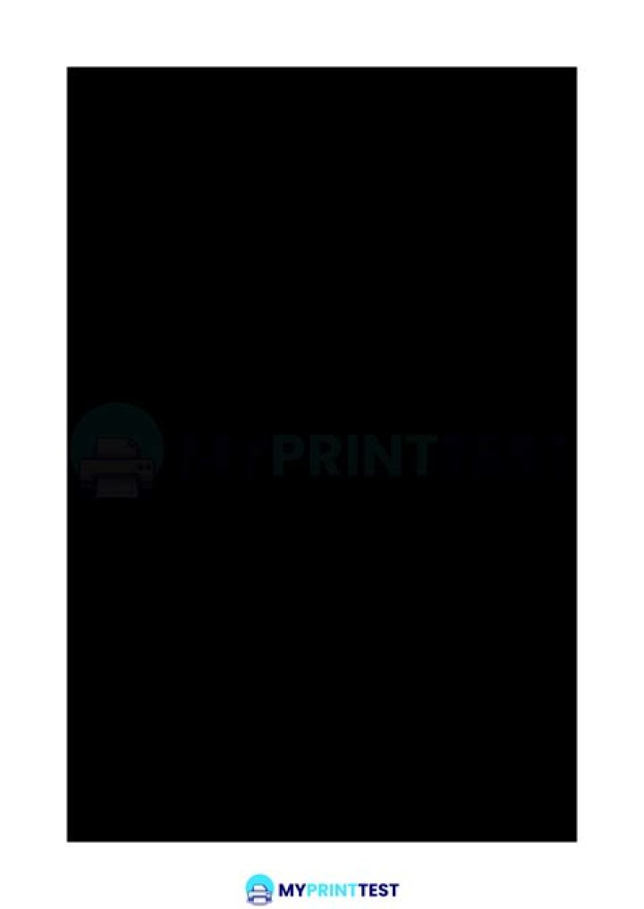 Black Test Print PDF: Quality Proof and Color Accuracy Test