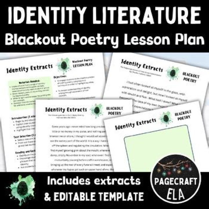 Blackout Poetry Lesson Plan PDF: Creative Classroom Activity