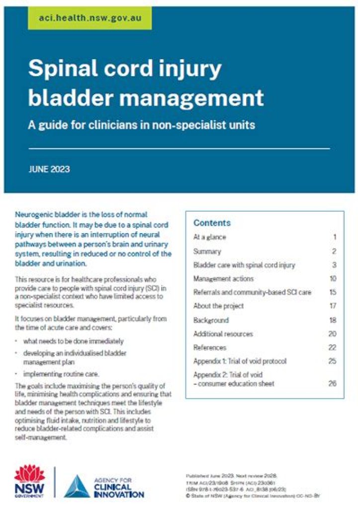 Bladder Management in Spinal Cord Injury: Essential PDF Guide