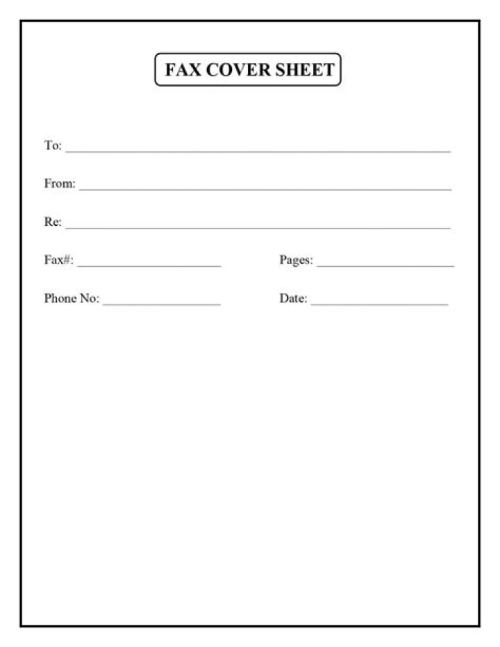Free Blank Cover Sheet PDF – Download Now