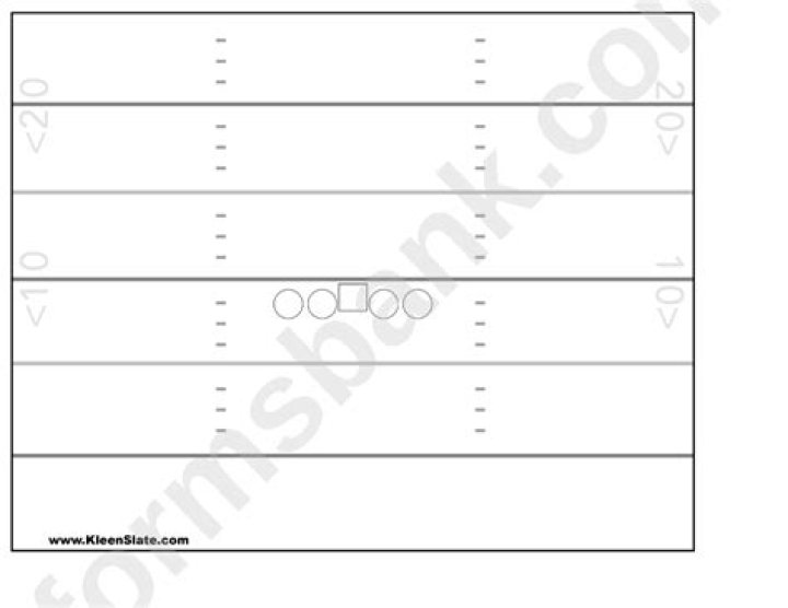 Blank Football Play Sheet Template PDF for Free Download