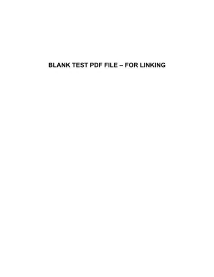 Blank Test PDF File for Easy Linking & Sharing