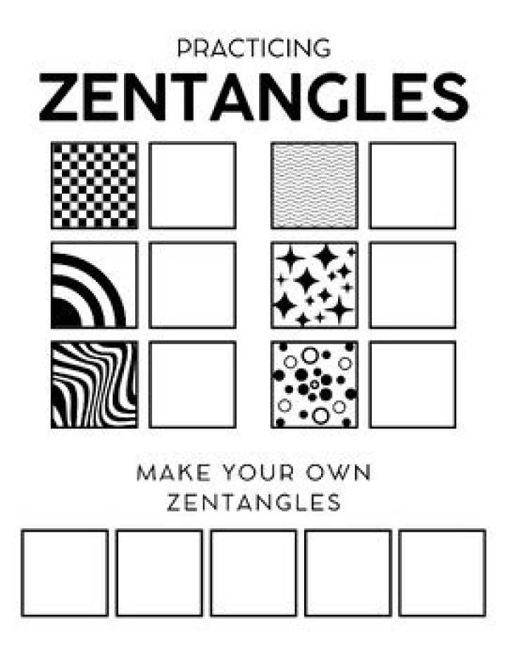 Free Blank Zentangle Worksheet PDF – Printable Templates for Creative Art