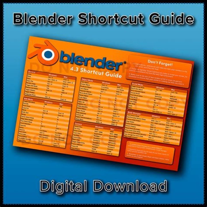 Blender 4 Cheat Sheet PDF: Quick Guide to Master Blending in Seconds
