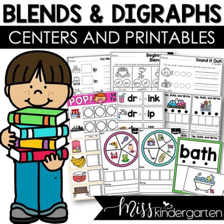 Blends and Digraphs Worksheets PDF for Early Literacy
