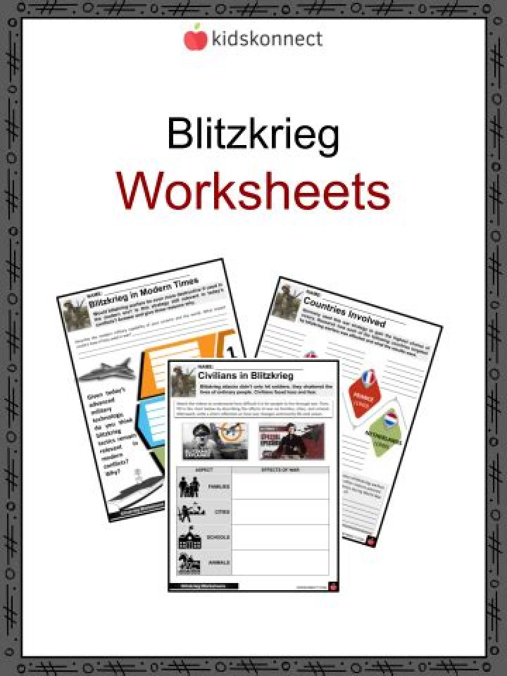 Blitzkrieg Worksheet PDF: Tactical Warfare Analysis Tool for Students