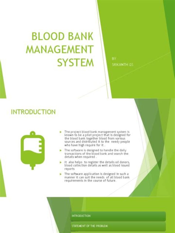 Blood Bank Management System PDF: Efficient Operational Guide