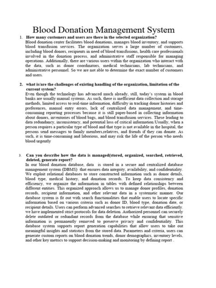 Blood Donation Management System PDF: Streamline Donations & Track Outcomes