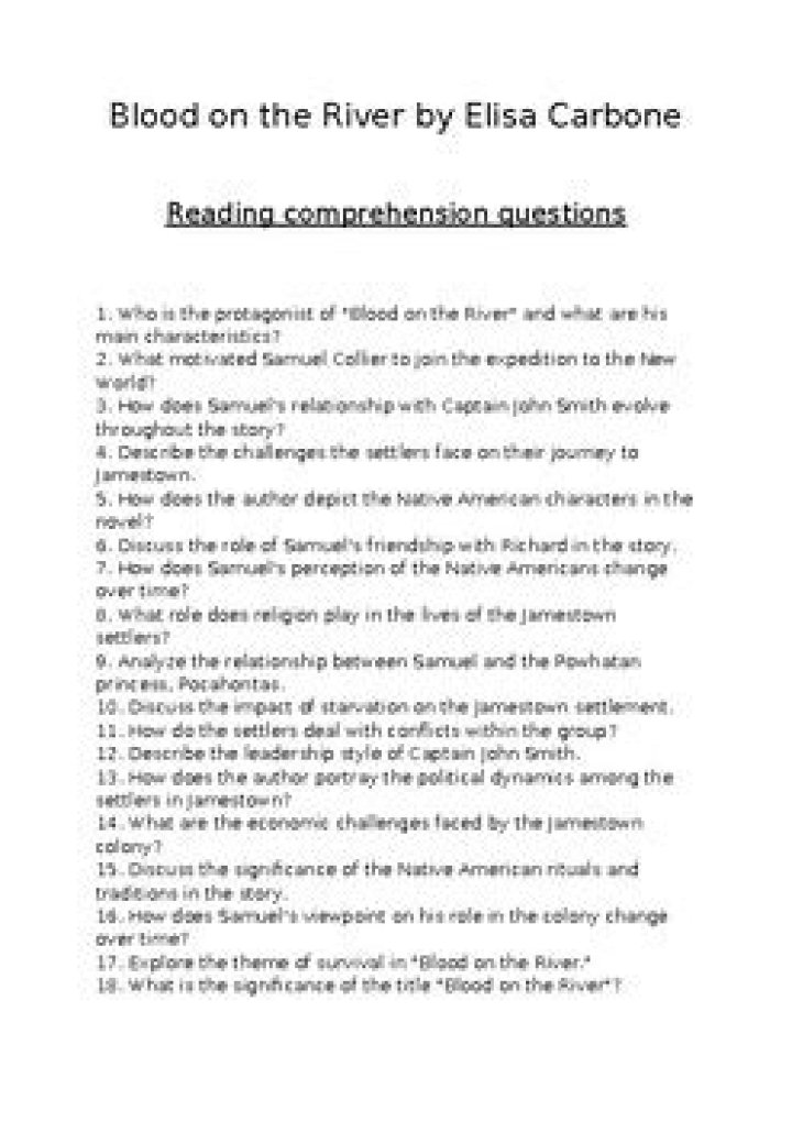 Blood on the River: Questions & Answers PDF – Full Guide