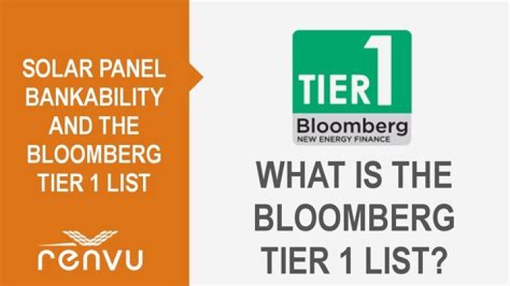 Bloomberg Tier 1 Solar Panels List 2018 PDF – Performance & Pricing