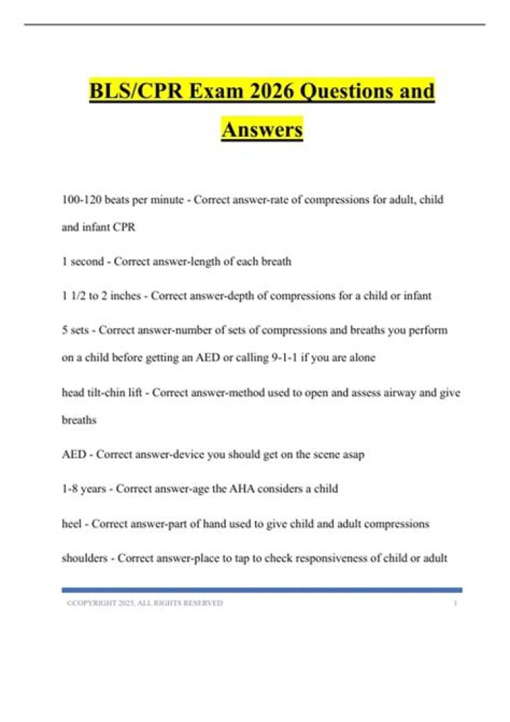 BLS 2024 Questions & Answers PDF Download – Complete Exam Prep