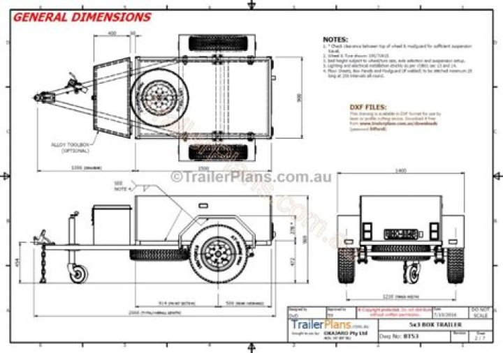 Blueprint Trailer Plans PDF – Free Downloadable Construction Drawings