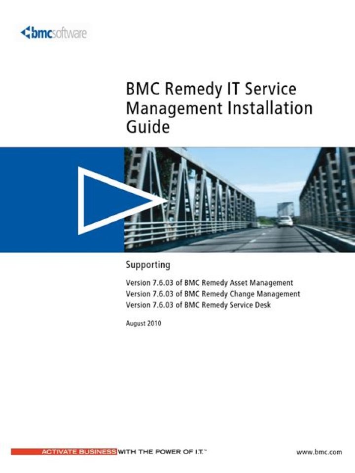 BMC Remedy IT Service Management 7.0 Configuration Guide PDF