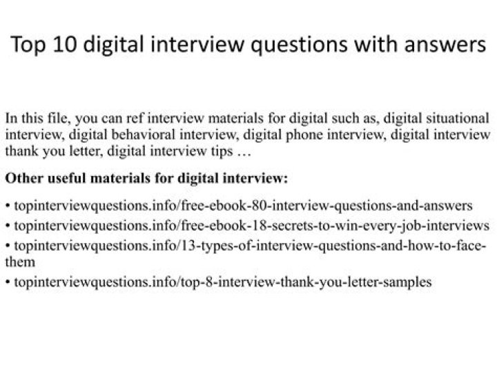 BMO Digital Interview Questions and Answers PDF for Success