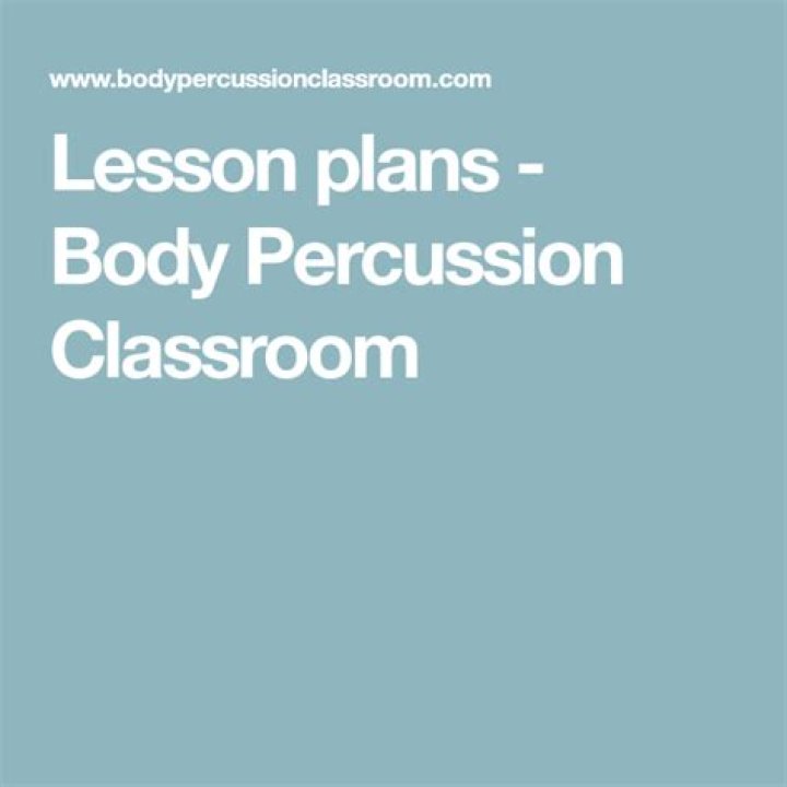 Body Percussion Lesson Plans PDF: Fun Rhythm Activities for Students