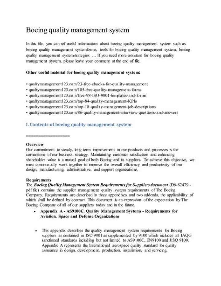 Boeing D6-82479 Quality Management System Requirements for Suppliers – PDF Guide