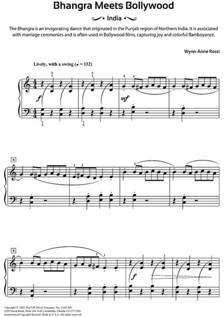 Download Bollywood Piano Sheet Music PDF – Free Instant Access