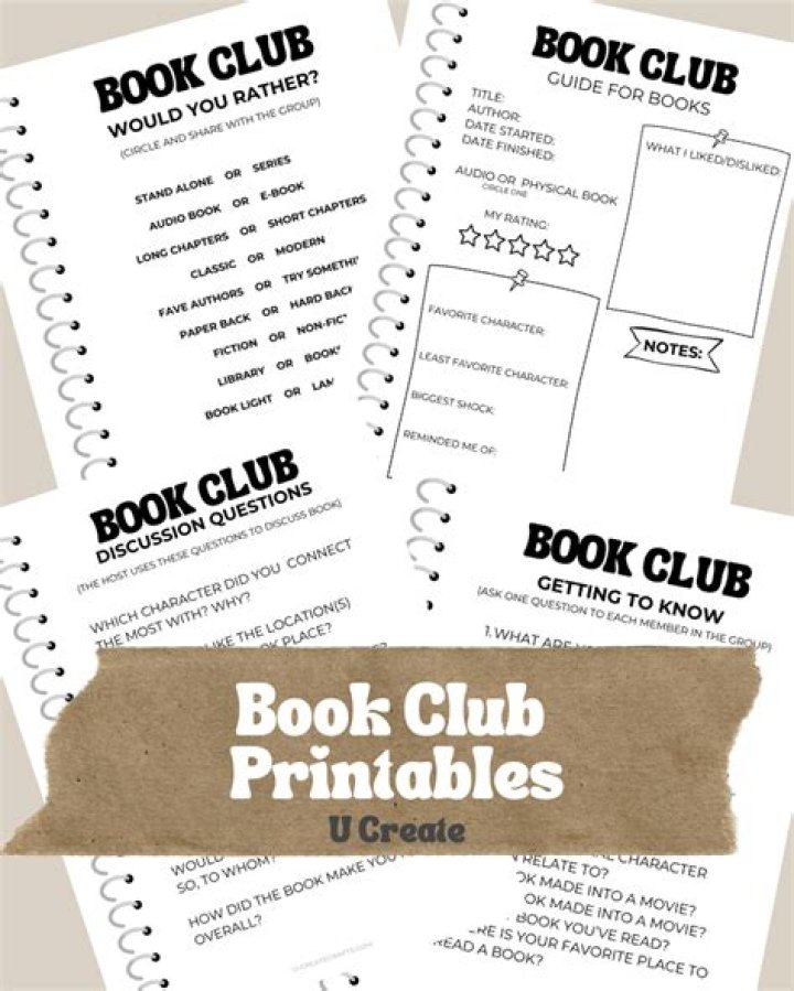 Free Book Club Worksheets PDF for Engaging Discussions