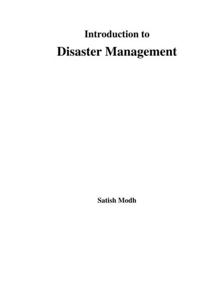 Comprehensive Book on Disaster Management PDF: Essential Strategies & Tools
