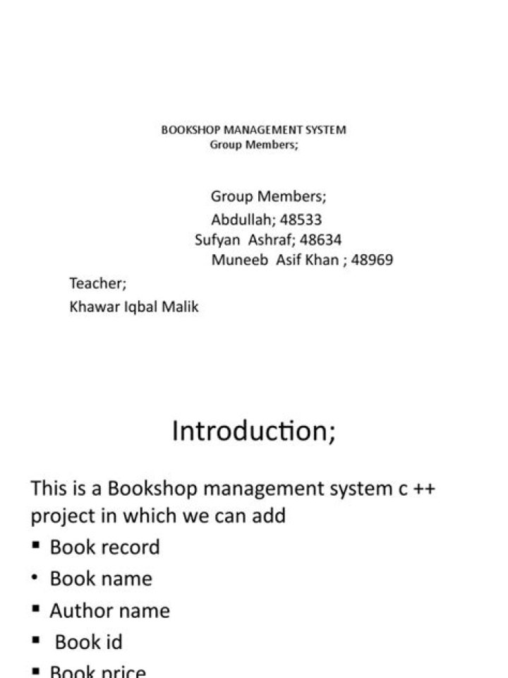 Effortless Bookshop Management System PDF: Streamline Operations