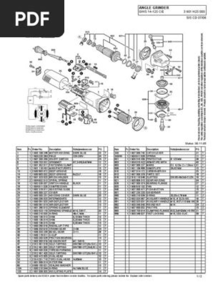 Bosch GWS 600 Spare Parts List PDF – Complete Download & Fix Guide