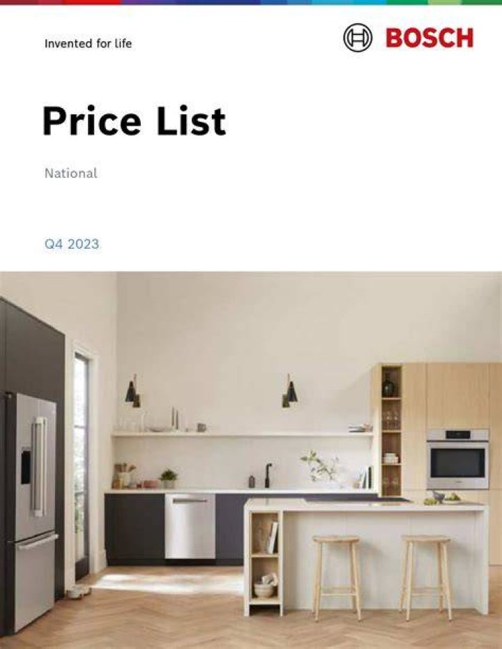 Bosch Price List 2021 PDF – Download Full 2021 Pricing Guide