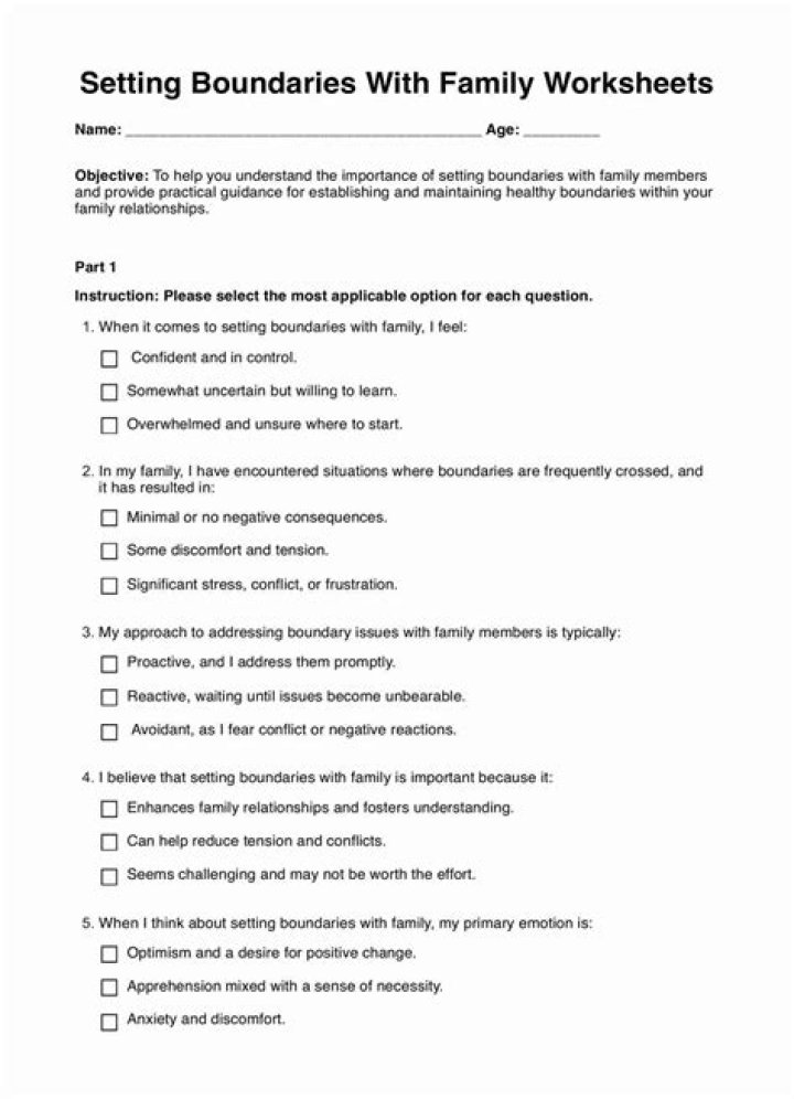 Boundary Setting Worksheets PDF: Empower Your Personal & Professional Limits