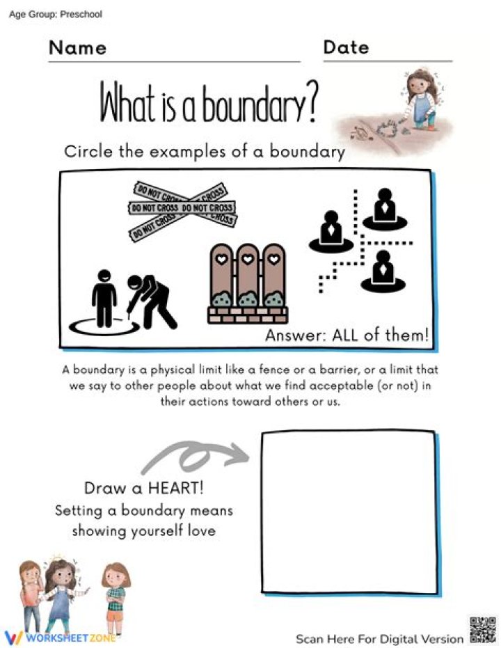 Free Boundary Worksheets PDF for Clear Personal & Professional Boundaries