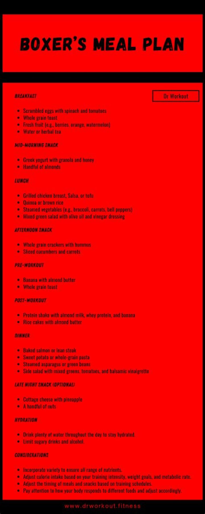Boxing Meal Plan PDF: Optimize Your Training Nutrition