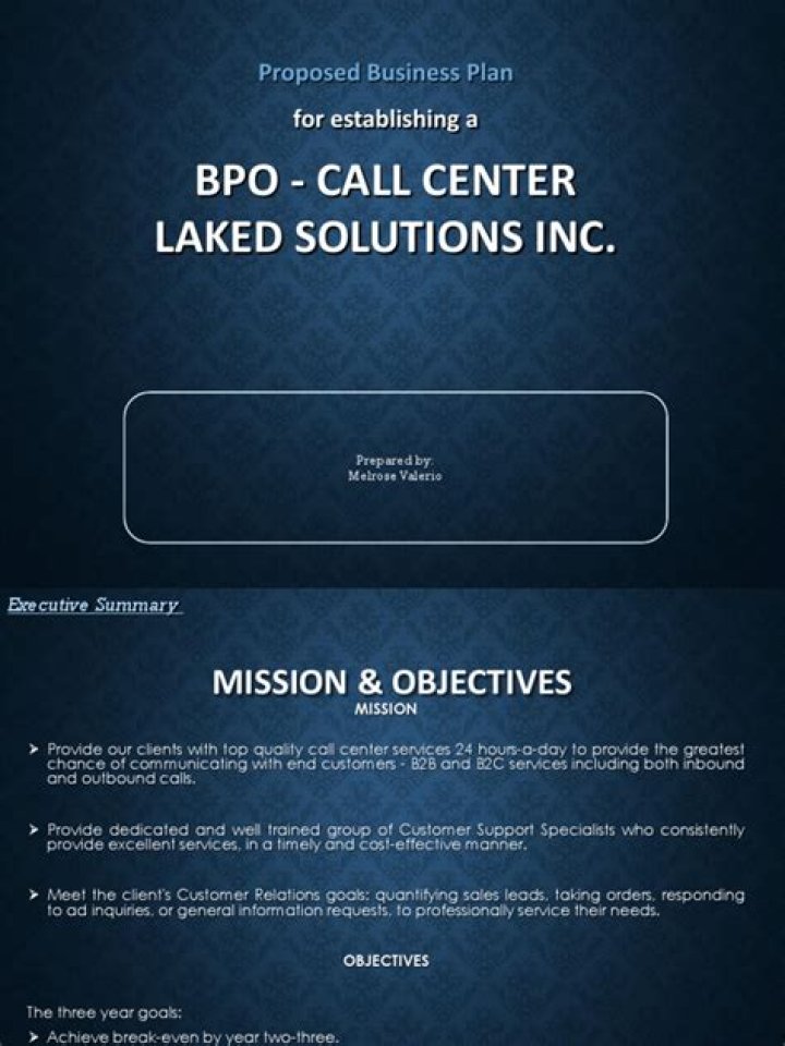 BPO Business Plan PDF: Full Guide & Template for Success