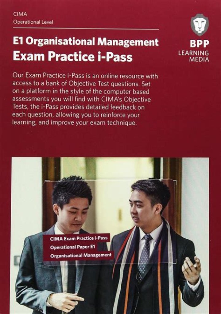 BPP Cima E1 Organizational Management PDF: Expert Guide & Template