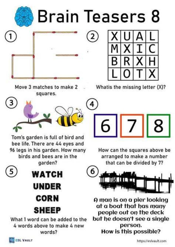 Brain Teaser Questions and Answers PDF: Sharpen Your Mind