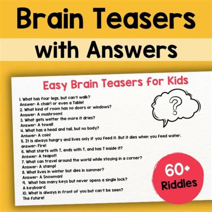 Brain Teasers Riddles with Answers PDF: Solve & Learn
