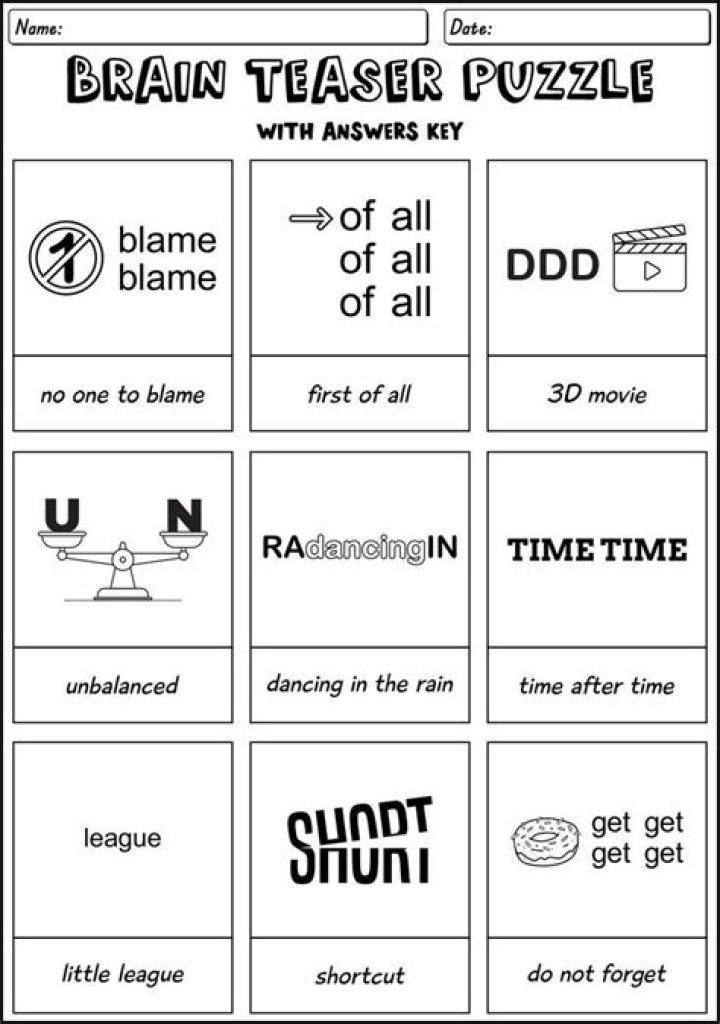 Free PDF Brain Teasers with Answers – Instant Download
