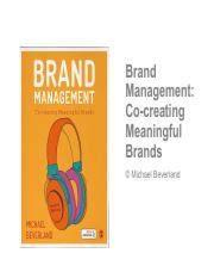 Mastering Brand Management: Insights from Michael Beverland PDF