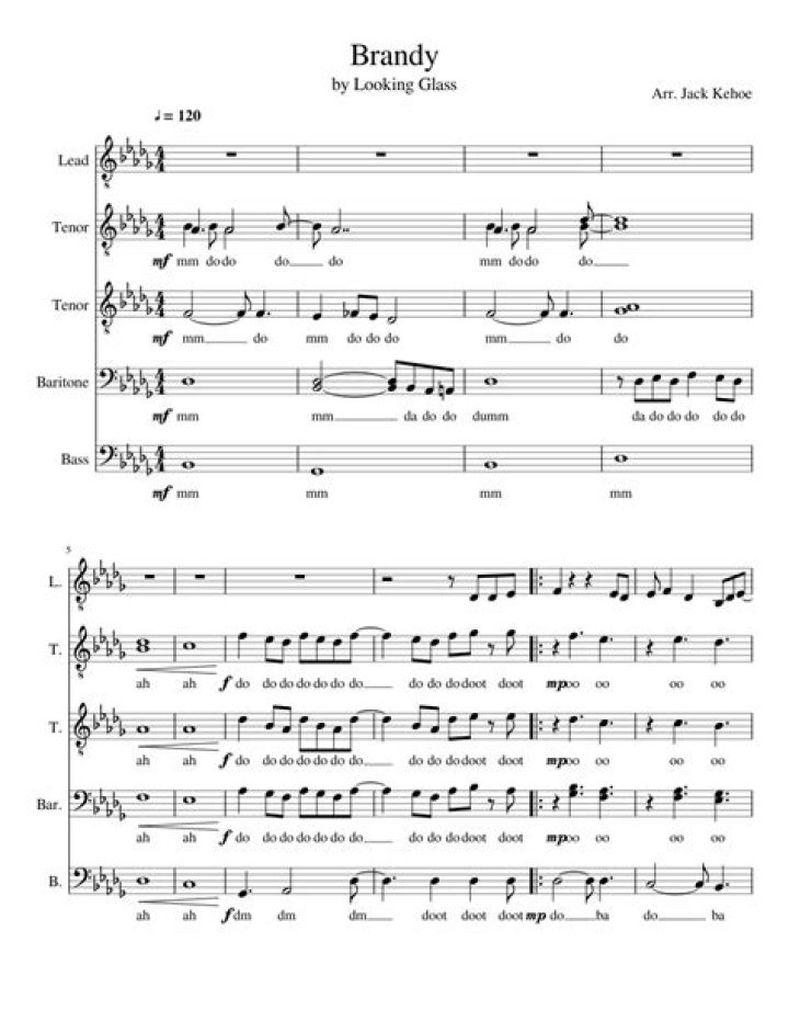Brandy Sheet Music PDF Download – Free Printable Tabs