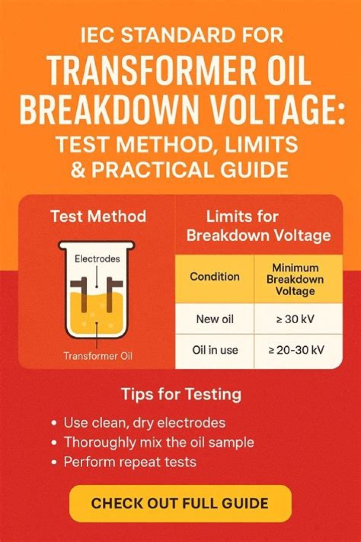 Breakdown Voltage Test of Transformer Oil: Essential PDF Guide