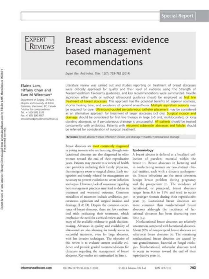Breast Abscess Management: Essential PDF Guide for Quick Recovery