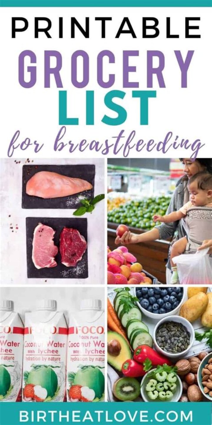 Breastfeeding Grocery List PDF – Essential Nutrients & Easy Meal Planning