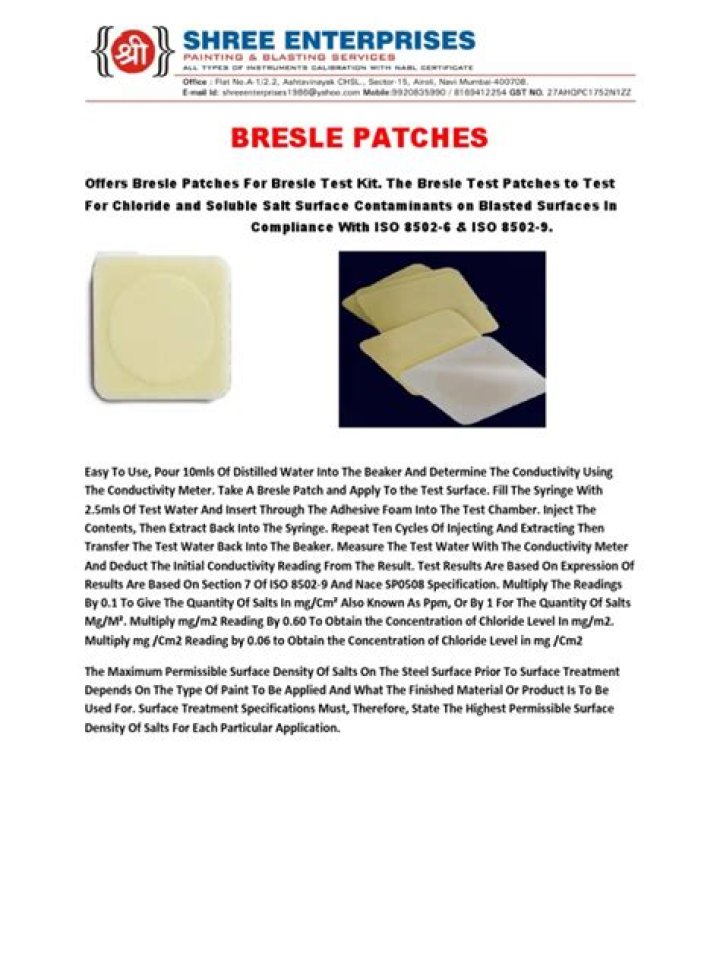 Bresle Patch Test Procedure PDF: Safety & Accurate Results