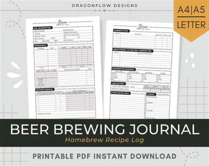 Brewing Log Sheet PDF – Track Your Beer Brews Effortlessly