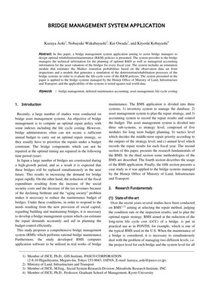 Bridge Management System PDF: Essential Guide for Infrastructure Maintenance