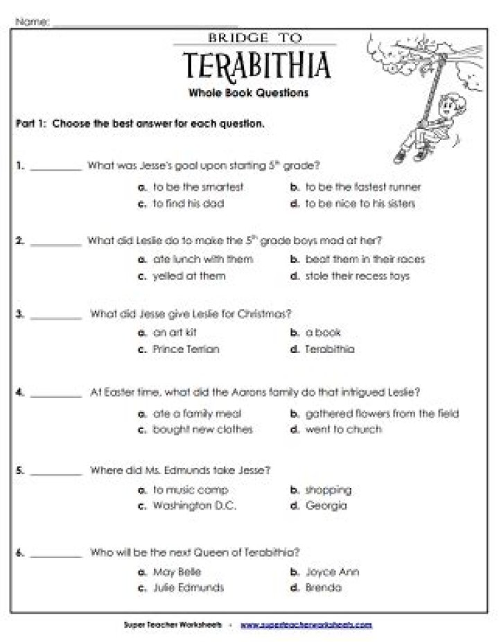 Bridge to Terabithia Questions & Answers PDF: Complete Study Guide