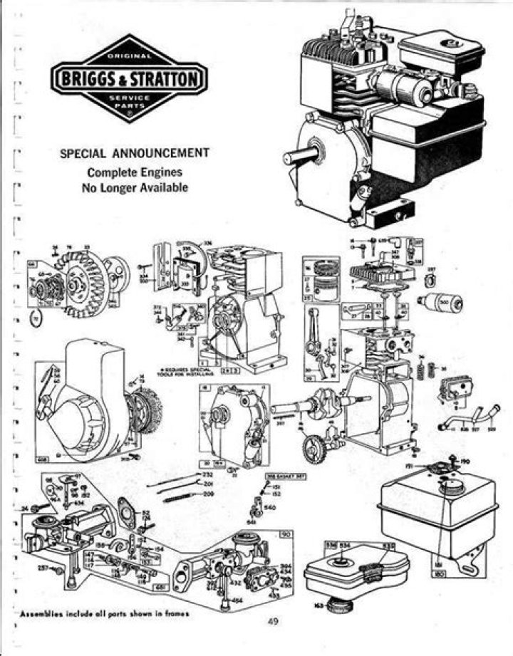 Briggs & Stratton Parts List PDF Free Download – Complete Guide