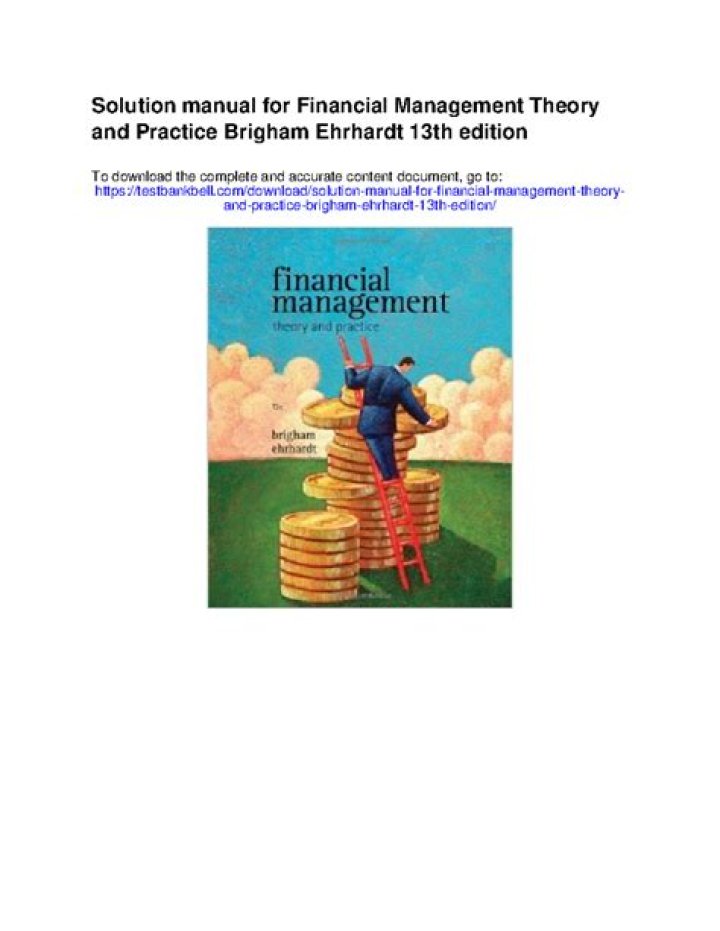 Free Brigham Ehrhardt Financial Management 15E Textbook Solutions PDF