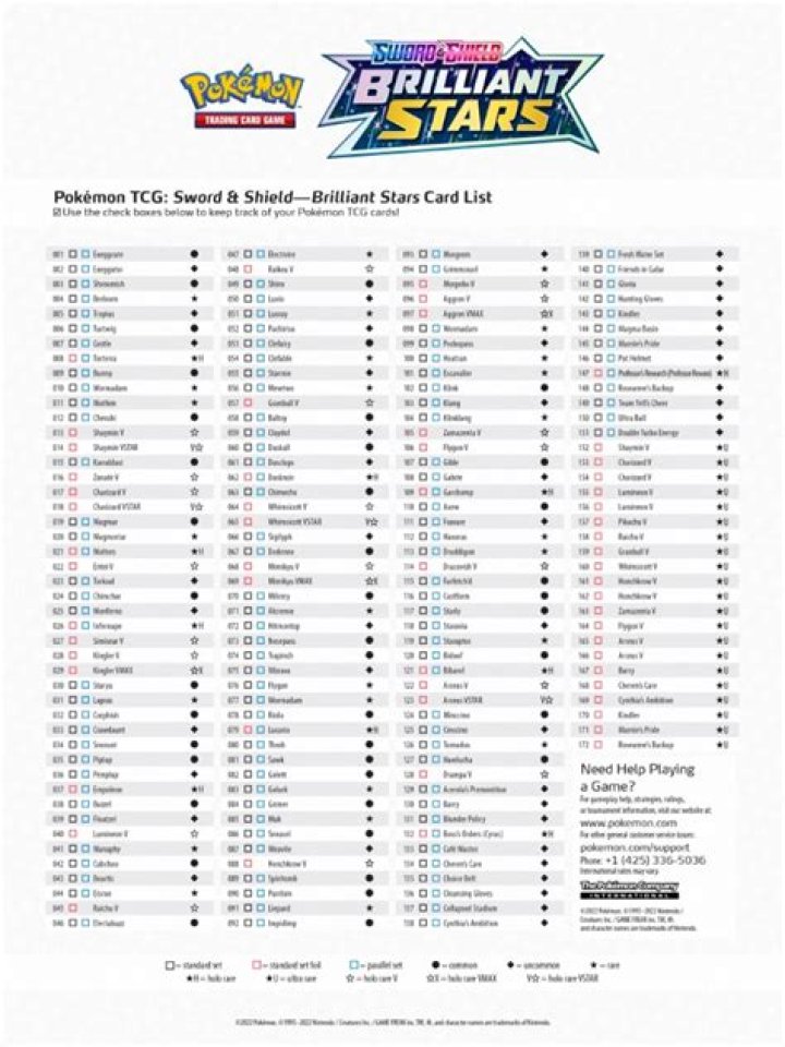 Brilliant Stars Card List PDF: Free Download