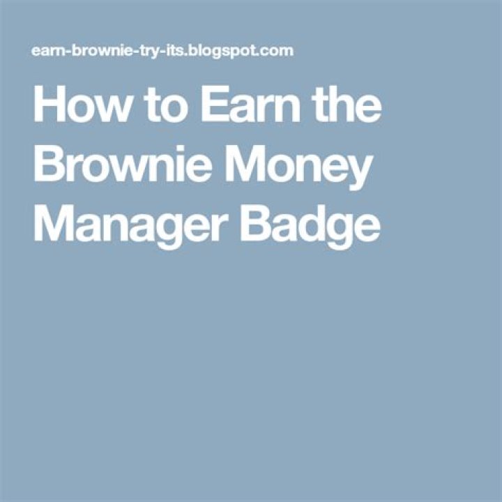 Brownie Money Manager Badge PDF – Download Official Certification